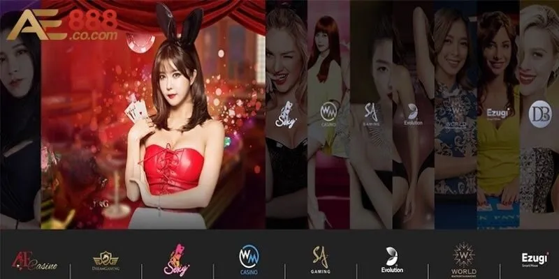 Live Casino AE888 - Sân Chơi Đánh Bạc Hàng Đầu Cho Cao Thủ 1 Giới thiệu sảnh live casino tại AE888